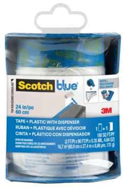 Maskeringsfilm i dispenser 60cmx27,4m-Scotch Clearance