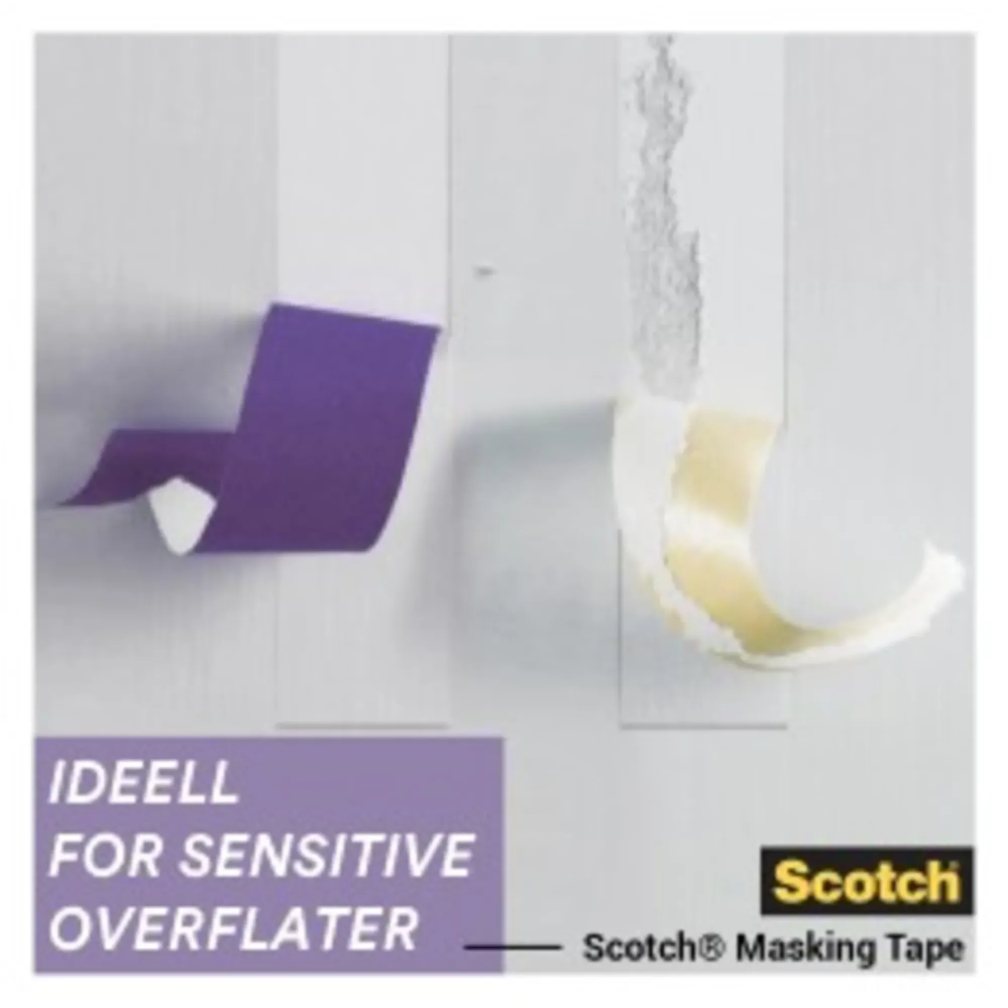 Maskeringstape 2080 24mmx41m for ømfintlige overflater-Scotch Online