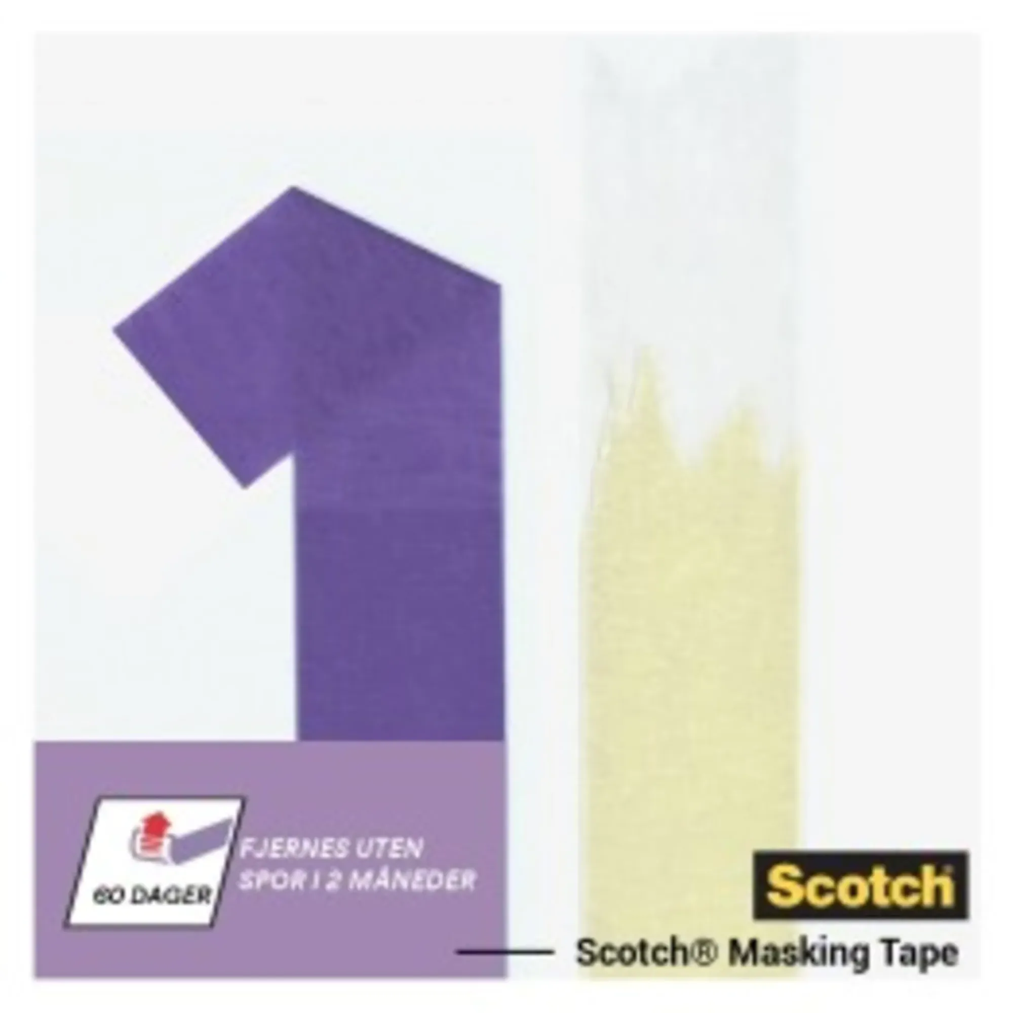 Maskeringstape 2080 24mmx41m for ømfintlige overflater-Scotch Online