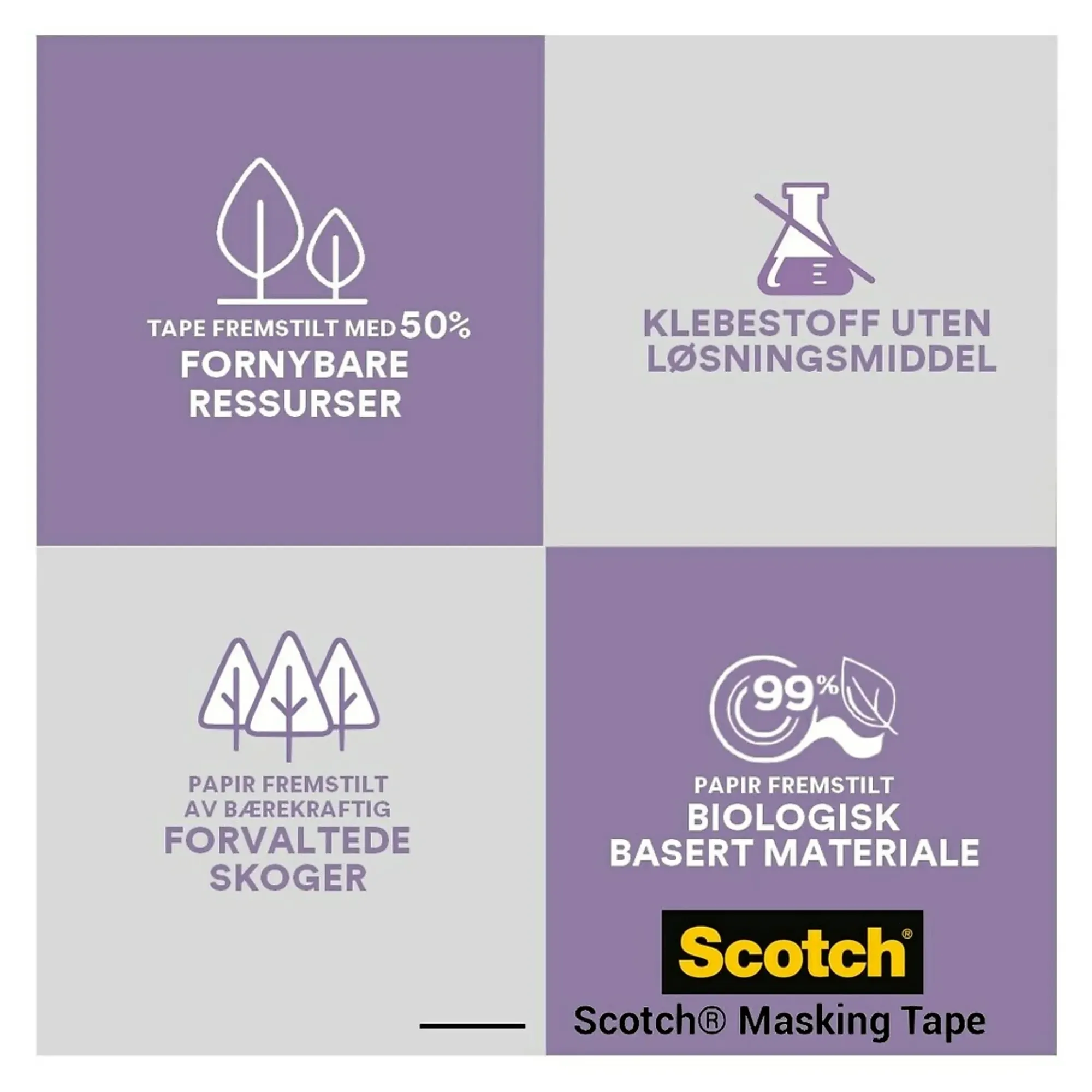 Maskeringstape 2080 24mmx41m for ømfintlige overflater-Scotch Online
