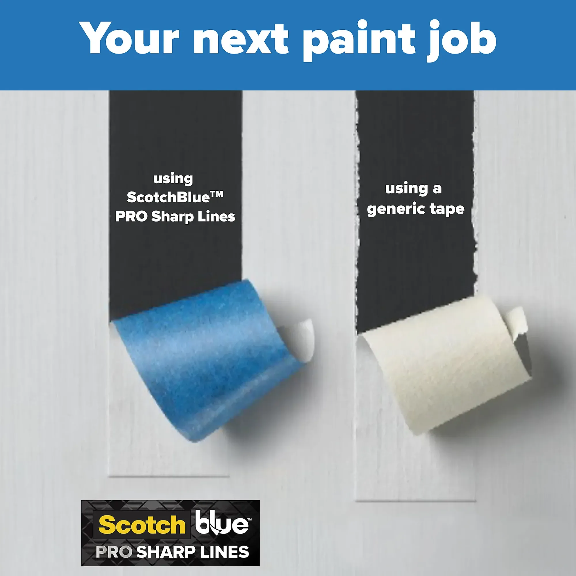 Maskeringstape 2093 36mmx41m for skarpe malekanter-Scotch Outlet