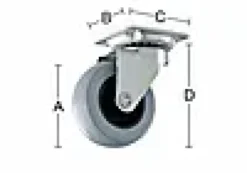 MØBELHJUL 4010 100MM MED PLATE-Habo Online