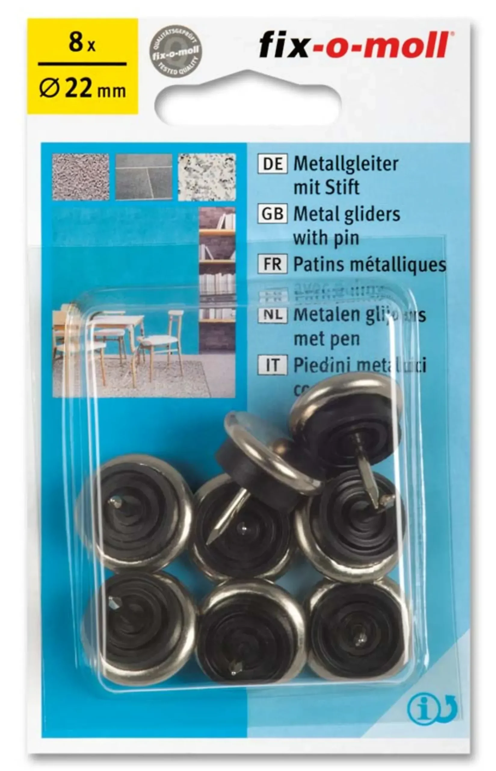 Møbelknott Metall 22mm-Fix O Moll Online