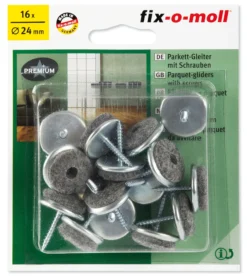 MØBELKNOTT ULLFILT M/SKRUE 24MM 16stk-Fix O Moll Online