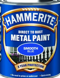 METALLMALING GLATT BLÅ 250ML-Hammerite Clearance