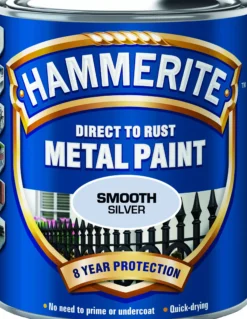 METALLMALING GLATT SØLV 750ML-Hammerite Clearance