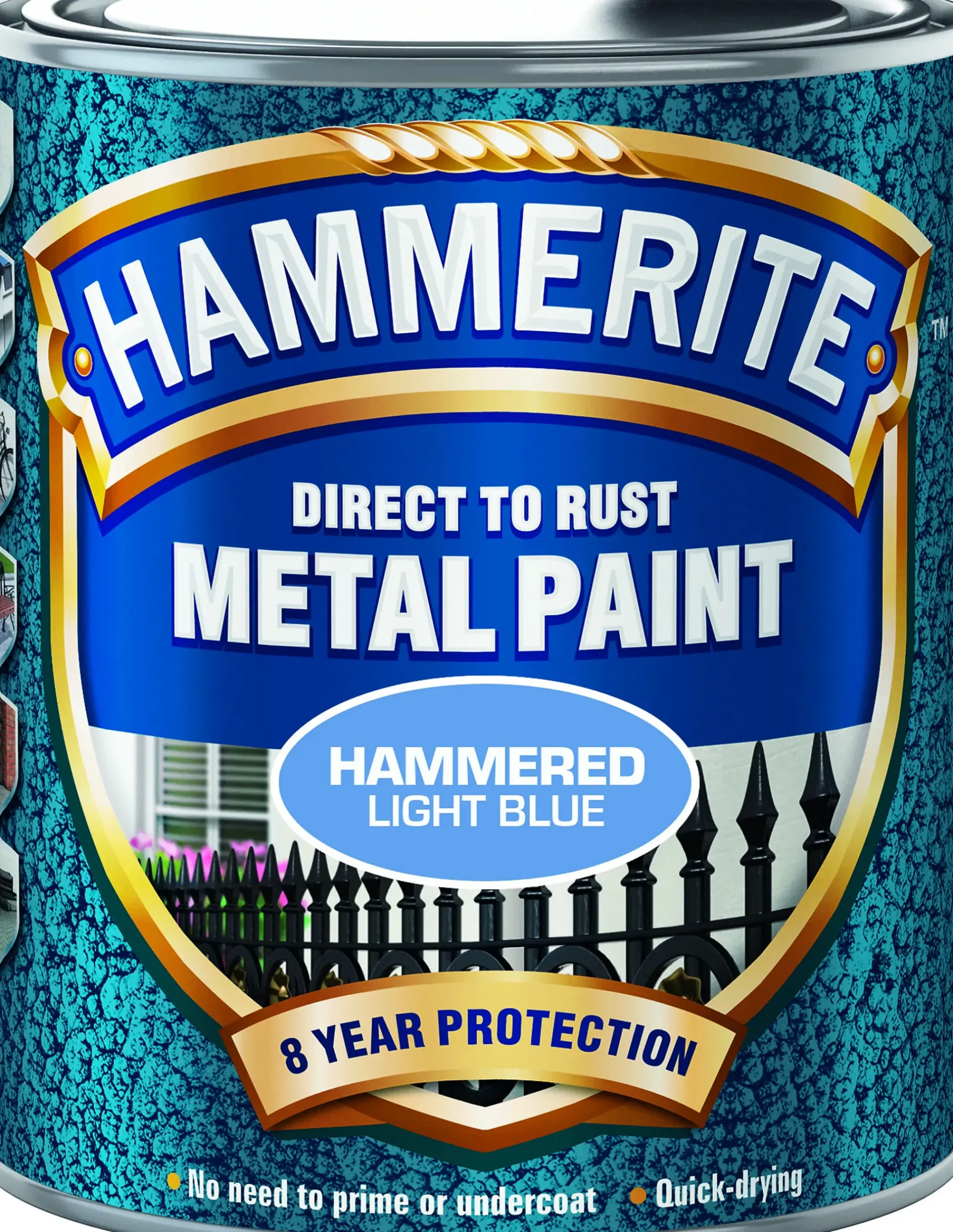 METALLMALING LYSBLÅ 750ML-Hammerite New