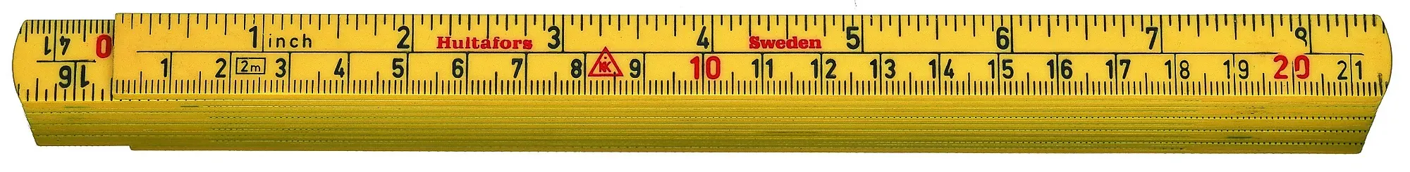 Meterstokk 61-1-6 mm/ glassfiber 2m-Hultafors Online