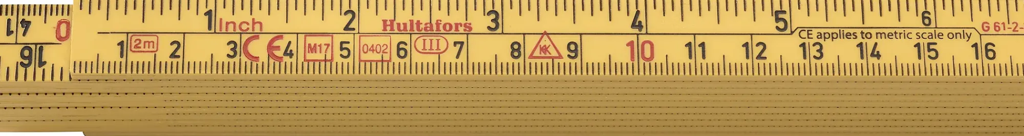 Meterstokk 61-1-6 mm/ glassfiber 2m-Hultafors Online