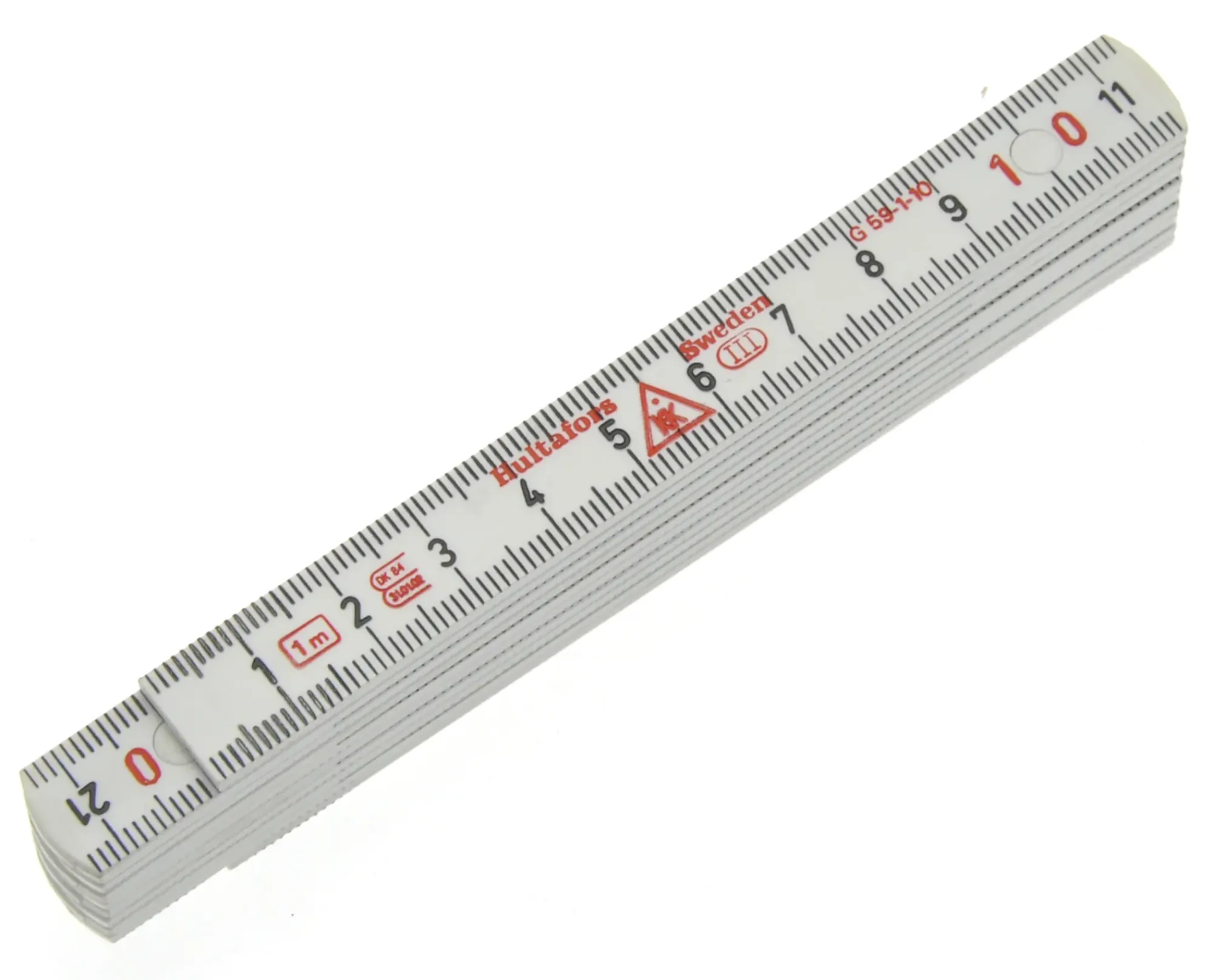 Meterstokk 59-1-10 mm/mm glassfiber 1m-Hultafors Clearance