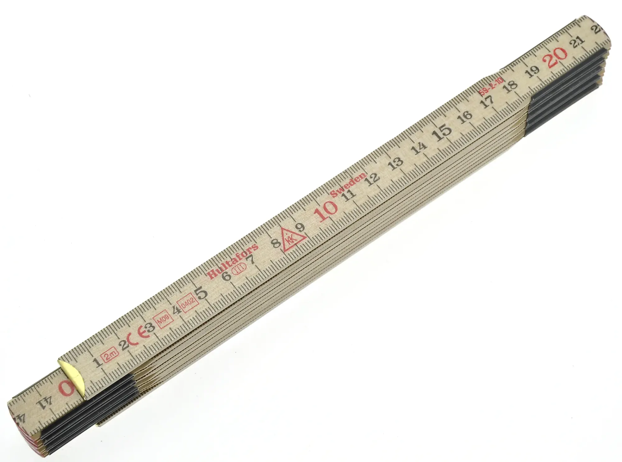 Meterstokk 59-2-10 mm/mm tre 2m-Hultafors Best