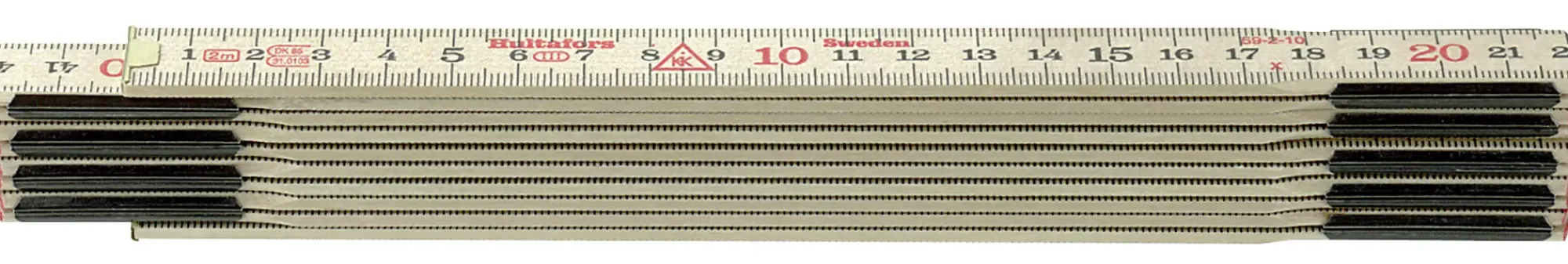 Meterstokk 59-2-10 mm/mm tre 2m-Hultafors Best
