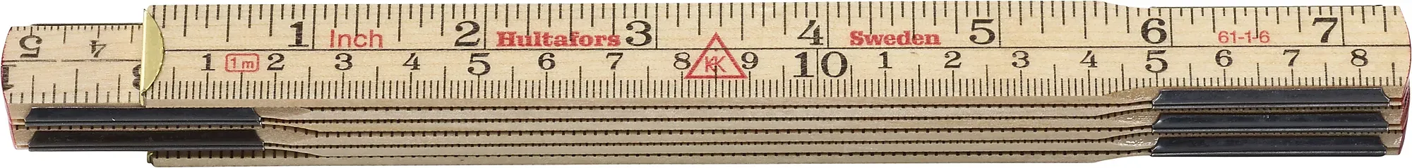 Meterstokk 61-1-6 mm/ tre 1m-Hultafors Discount