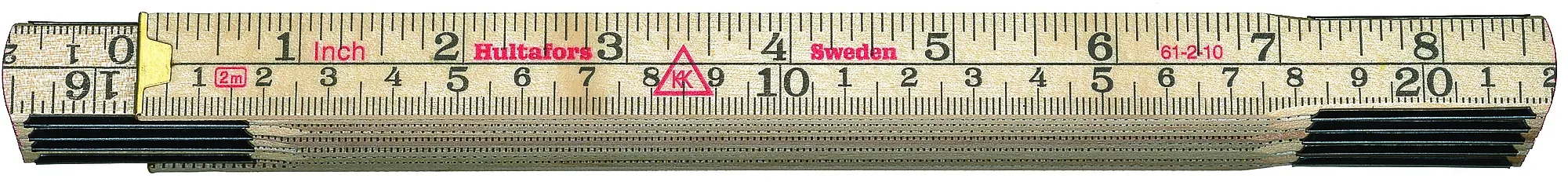 Meterstokk 61-1-6 mm/ tre 2m-Hultafors Sale