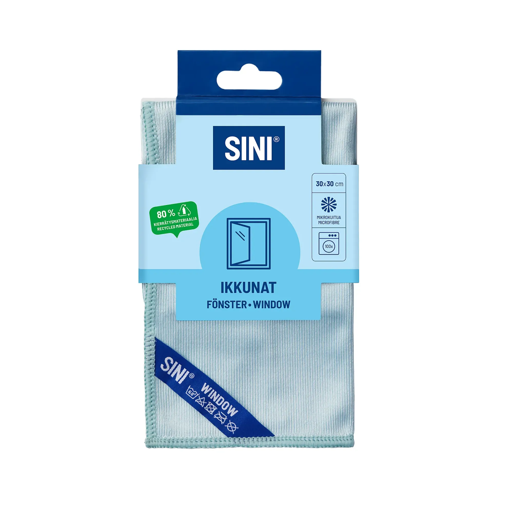 Microfiberklut Vindu 30x30cm-Sini Outlet