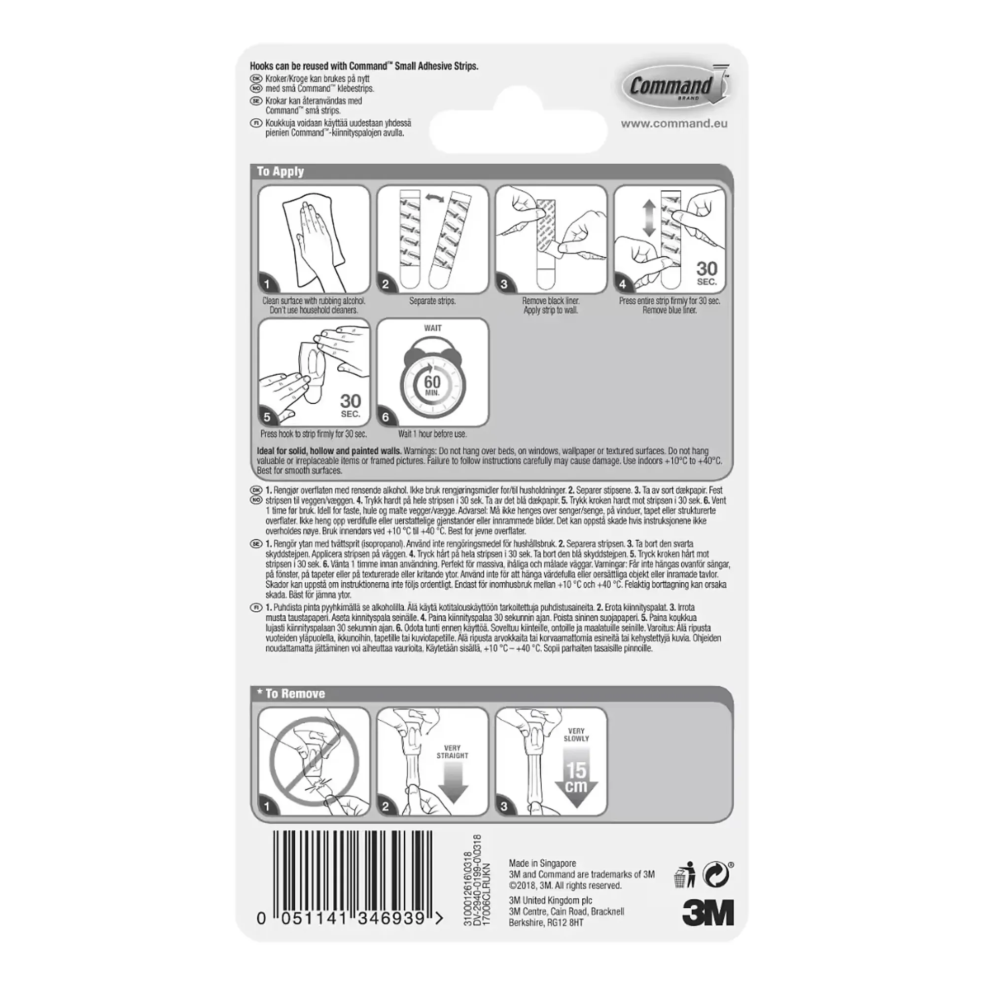 Minikroker med Clear Strips-Command