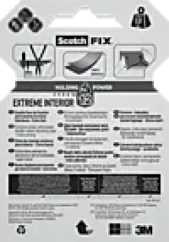 Monteringstape EXTREME 19mmx1,8m innendørs 12kg-Scotch Outlet