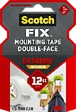 Monteringstape EXTREME 19mmx1,8m innendørs 12kg-Scotch Outlet