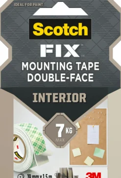 Monteringstape 19mmx1,5m innendørs 7kg-Scotch Clearance