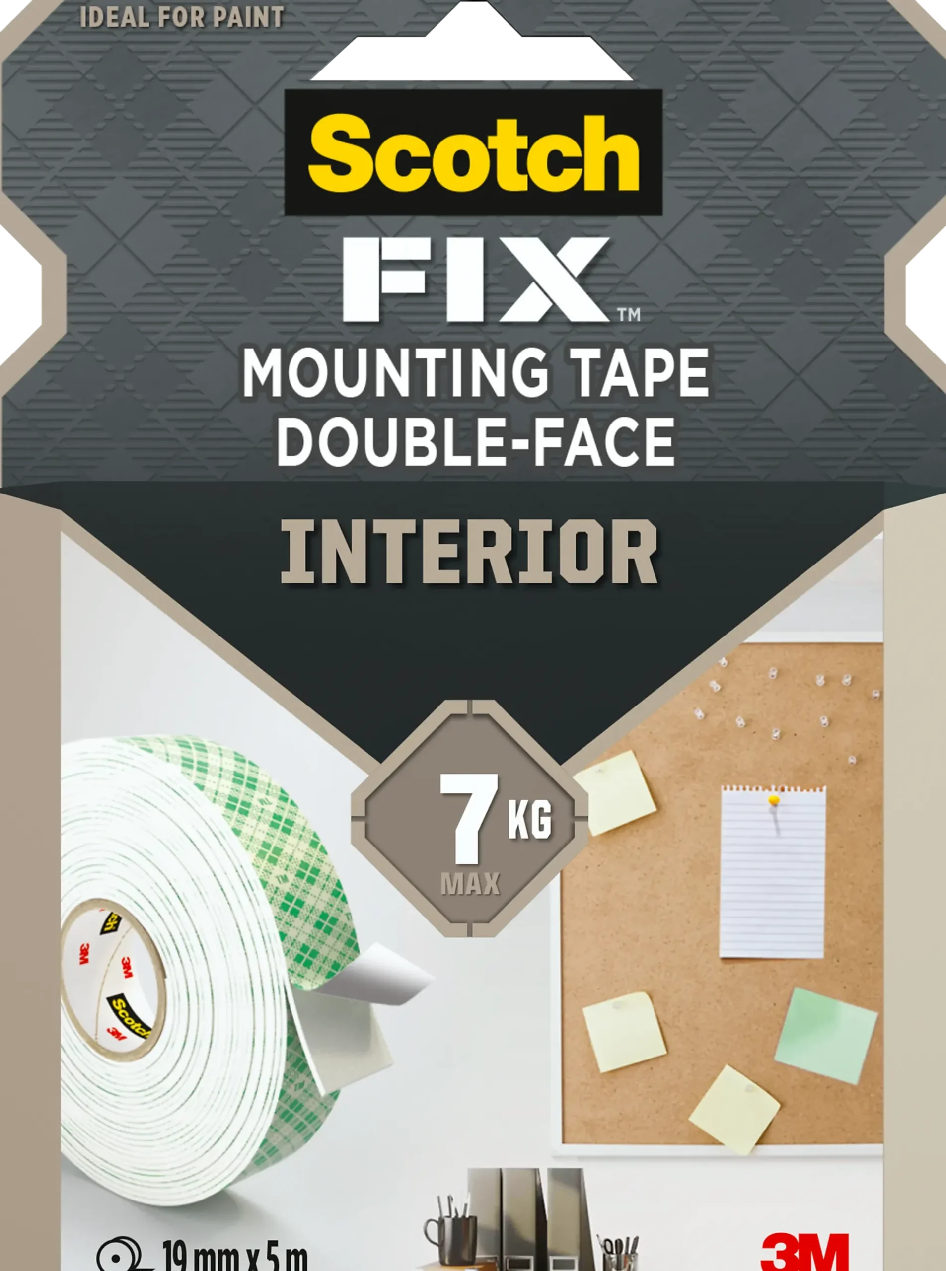 Monteringstape 19mmx5m innendørs 7kg-Scotch