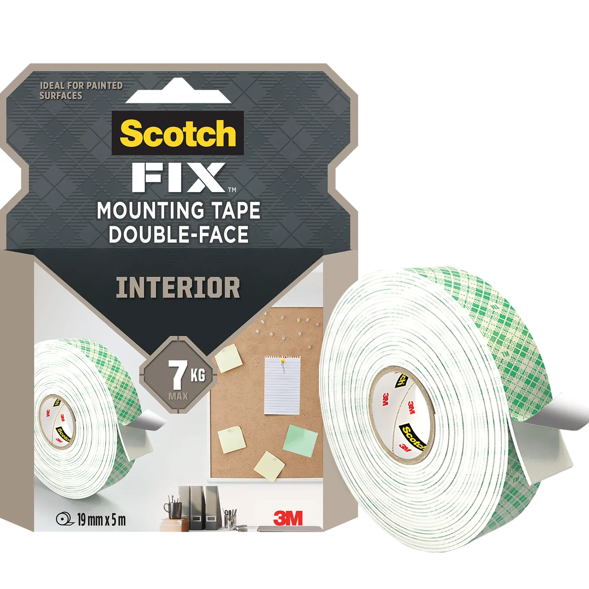 Monteringstape 19mmx5m innendørs 7kg-Scotch