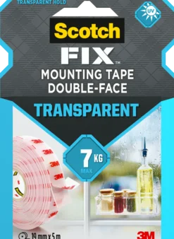 Monteringstape transparent 19mmx5m innendørs 7kg-Scotch Clearance
