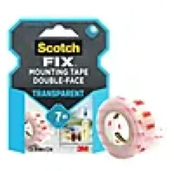 Monteringstape transparent 19mmx1,5m innendørs 7kg-Scotch Best