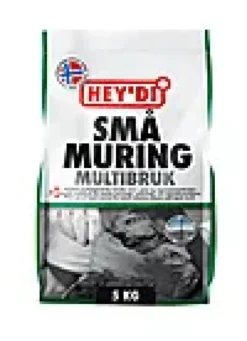 MØRTEL SMÅMURING 5KG MUR OG PUSSMØRTEL-Hey'di Hot
