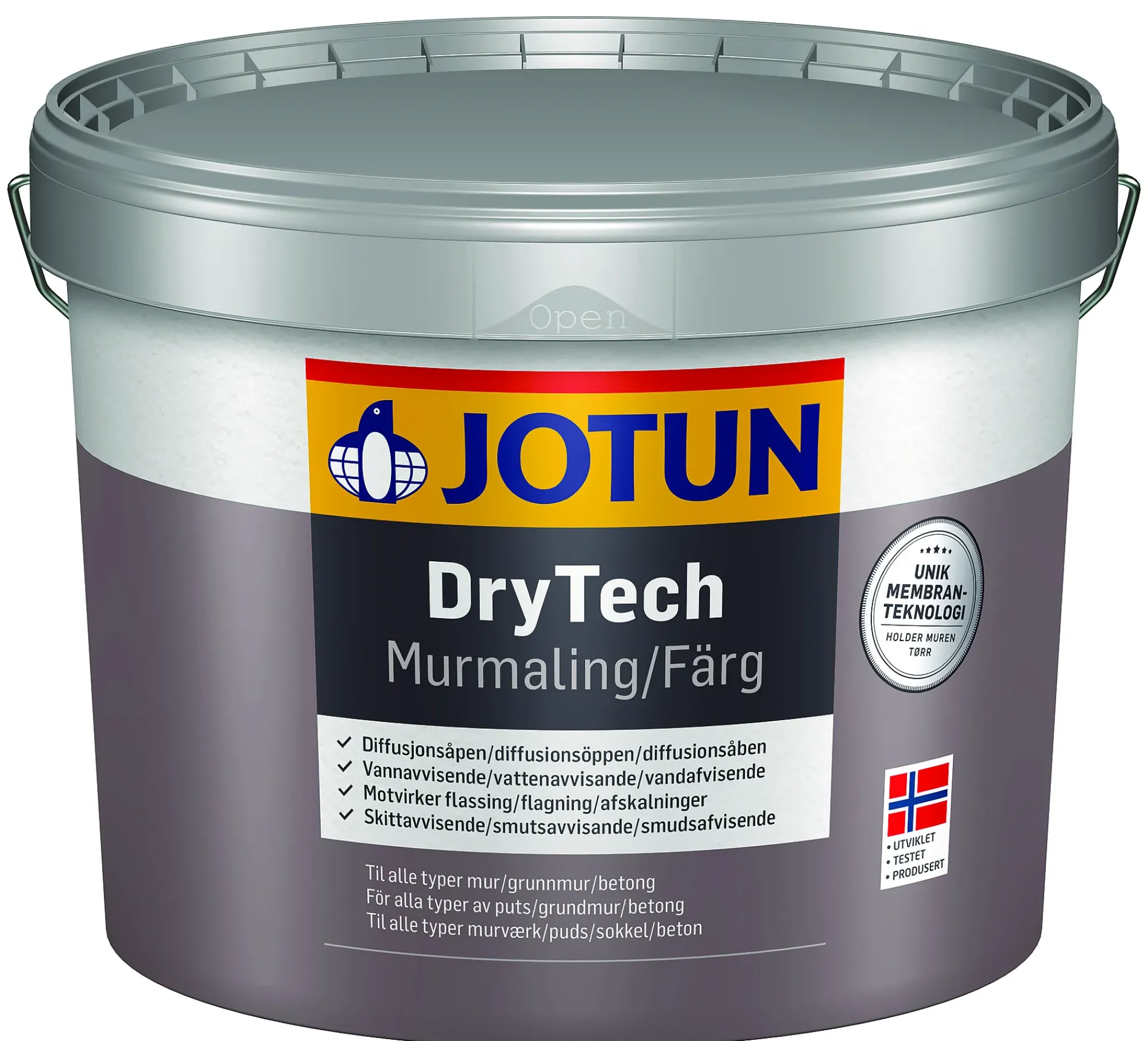 MURMALING MØRKGRÅ BASE DRYTECH 9L-Jotun Outlet