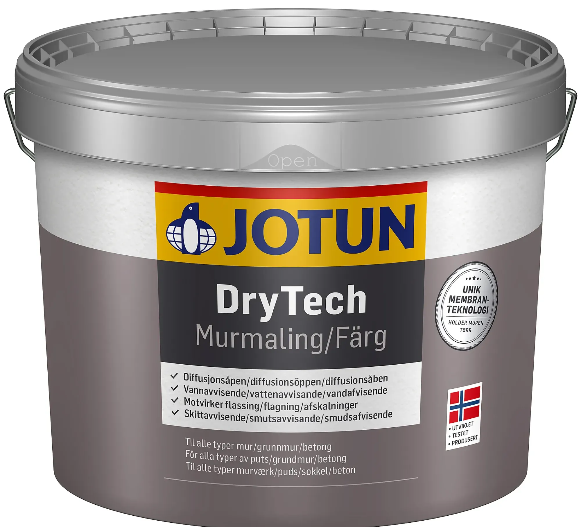 MURMALING MØRKGRÅ BASE DRYTECH 9L-Jotun Outlet