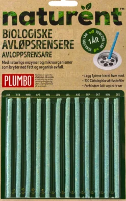 Naturent Biologisk Avløpsrensere rørpinner-Plumbo New
