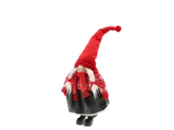 NISSE JENTE 80CM RØD/GRÅ POLYESTER-Scandinavian living Clearance