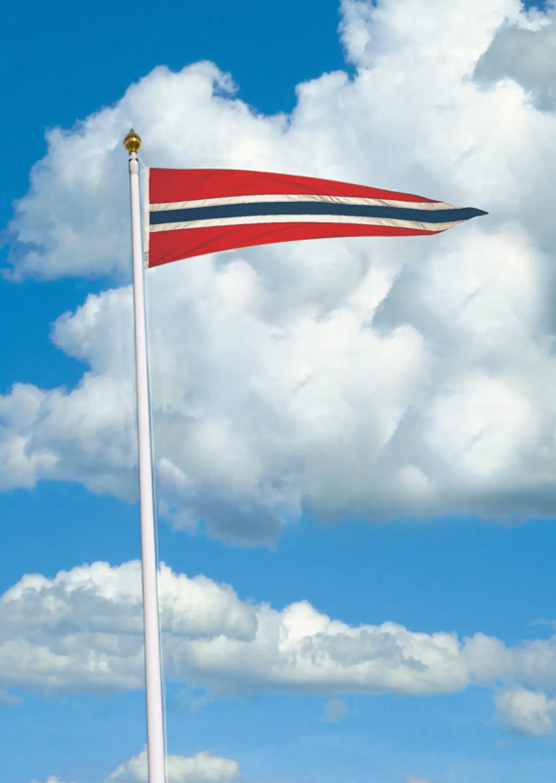 Norsk vimpel 125cm-Oslo flaggfabrikk Online