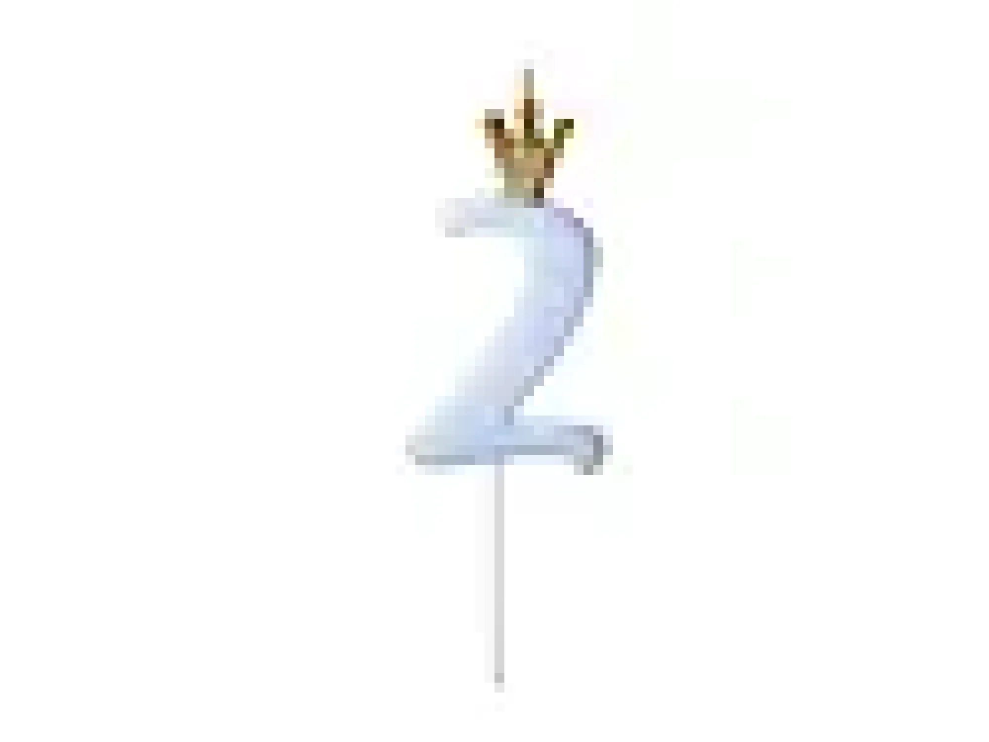 Nummerlys 2 med krone 9,5cm-Partydeco Clearance