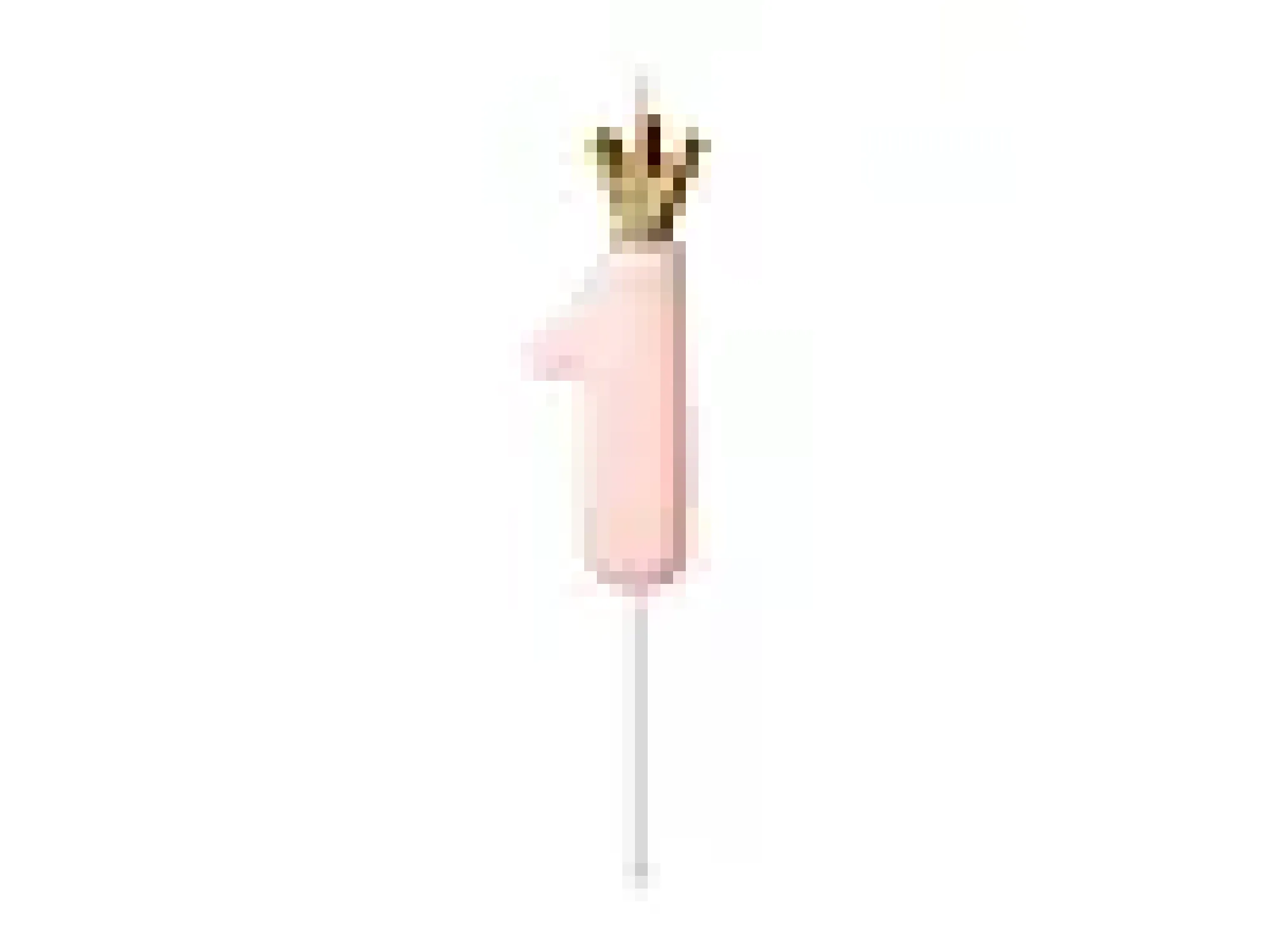 Nummerlys 1 rosa med krone 9,5cm-Partydeco Discount