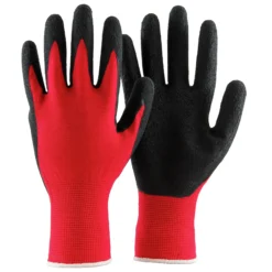 Nylonhanske med sort latexbelegg Str. 11-Batex New