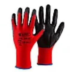 Nylonhanske med sort latexbelegg Str. 9-Batex Online