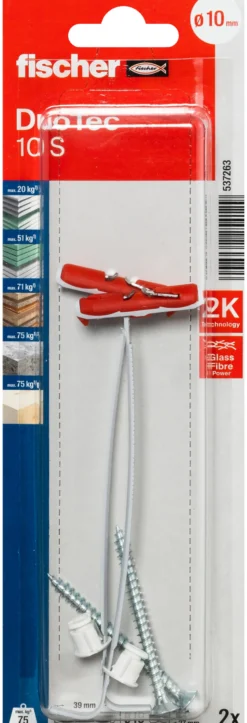 Nylonplugg Duotec S K NV 2stk-Fischer Best