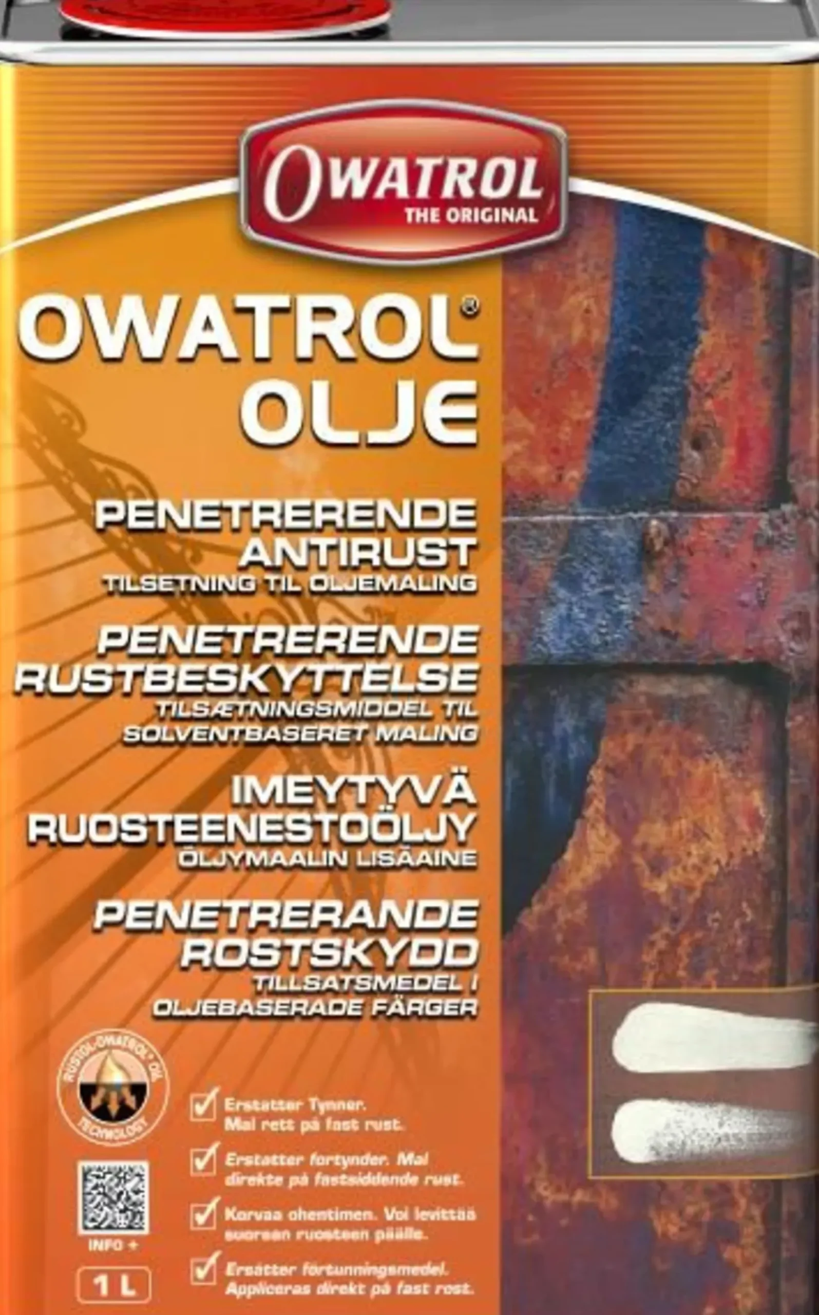 Olje antirust og malingstilsetning 1l-Owatrol
