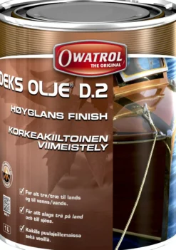 OLJE BÅT OG MØBLER HØYGLANS FINISH 1,0L-Owatrol Hot