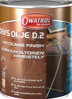 OLJE BÅT OG MØBLER HØYGLANS FINISH 2,5L-Owatrol