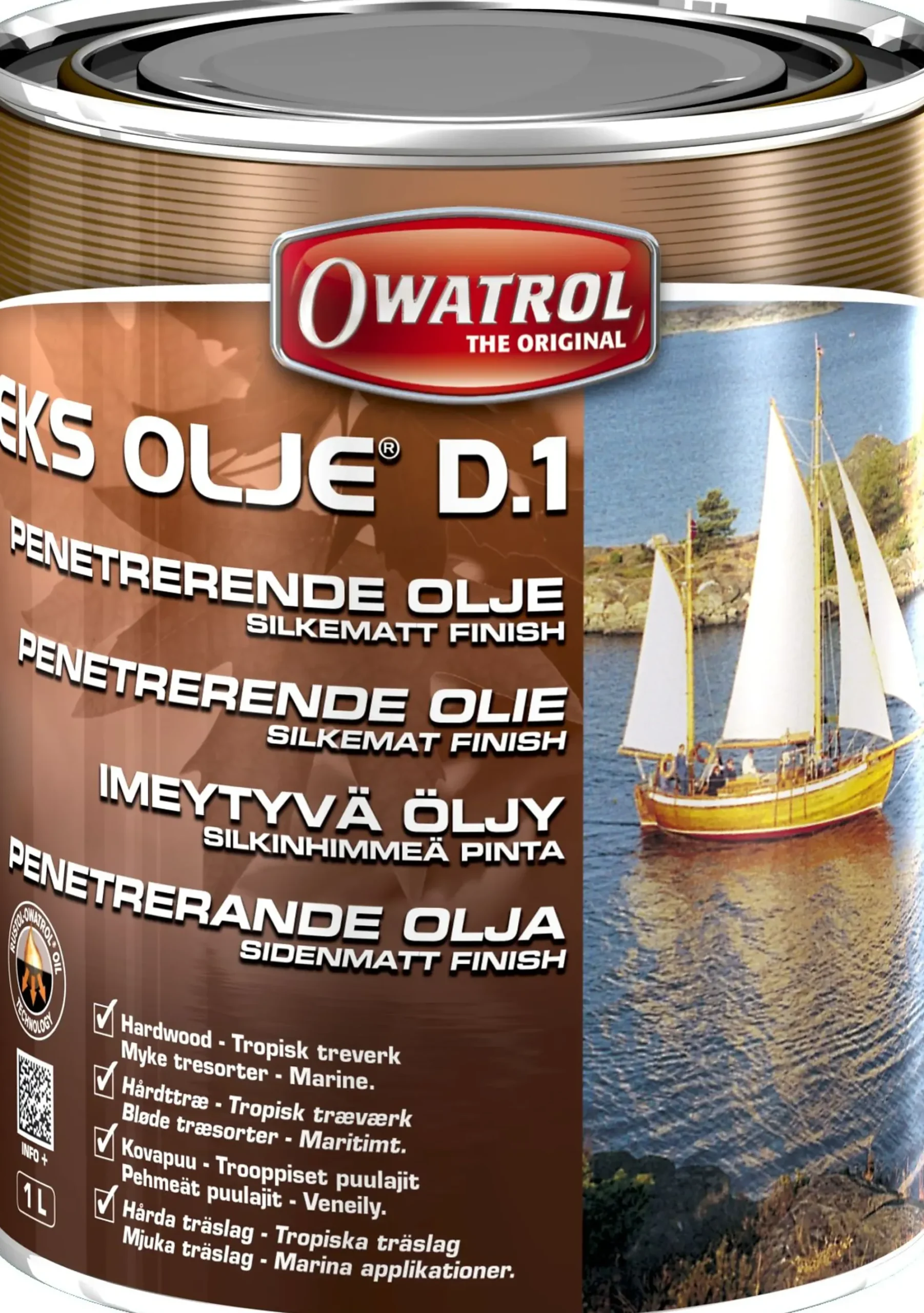 OLJE BÅT OG MØBLER METTENDE MATT 1,0L-Owatrol