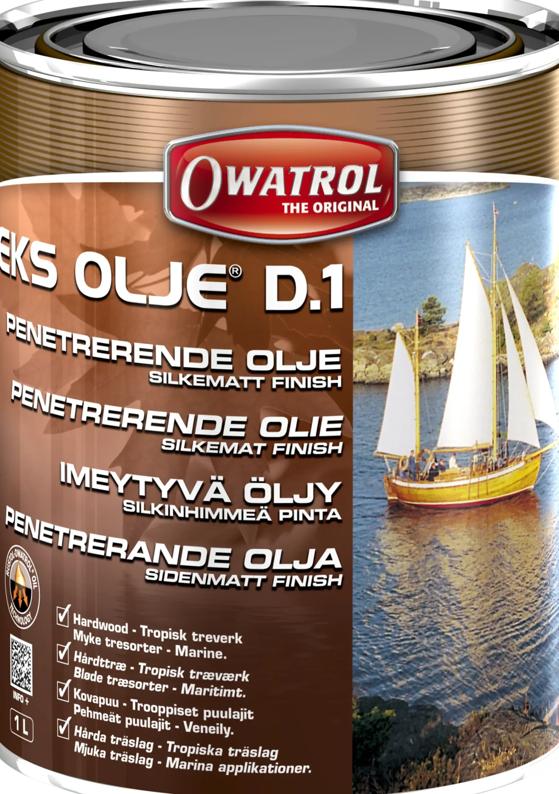 OLJE BÅT OG MØBLER METTENDE MATT 1,0L-Owatrol