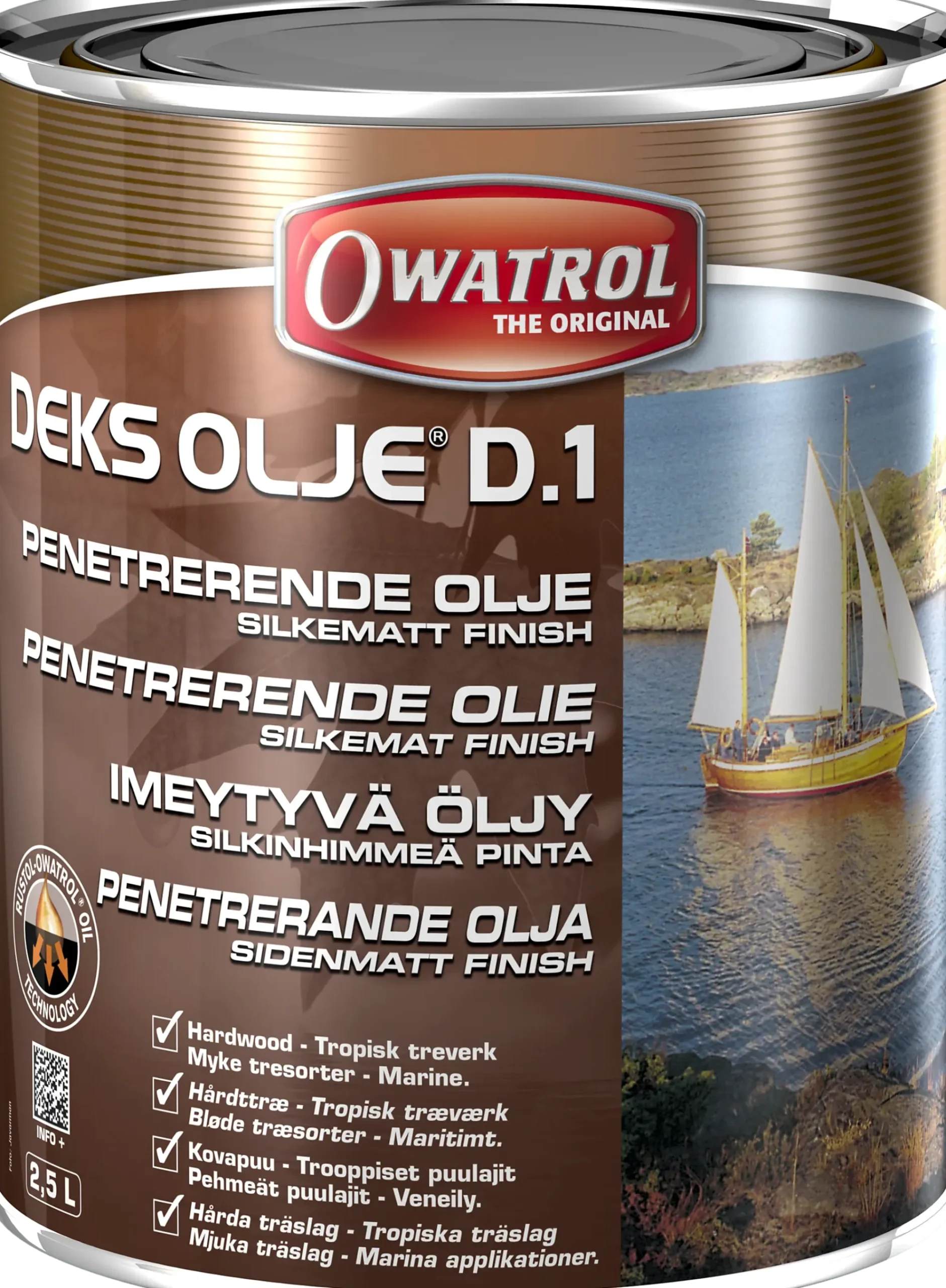 OLJE BÅT OG MØBLER METTENDE MATT 2,5L-Owatrol Clearance