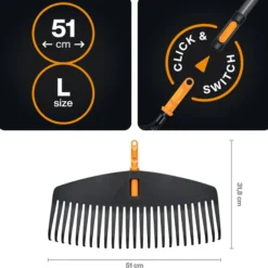OneClick løvrive L hode-Fiskars Clearance