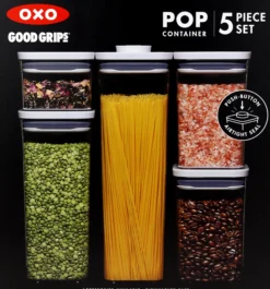 Oppbevaringsbokser 5stk-Oxo Outlet