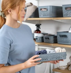 Oppbevaringsboks Grå-Smartstore Discount