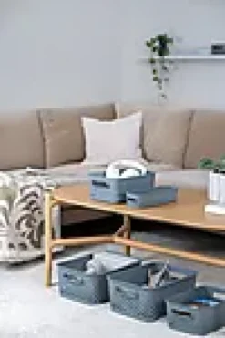 Oppbevaringsboks L Grå-Smartstore Discount