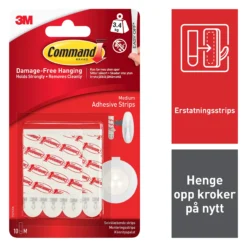 Opphengsstrips refill 34kg 10stk-Command Hot