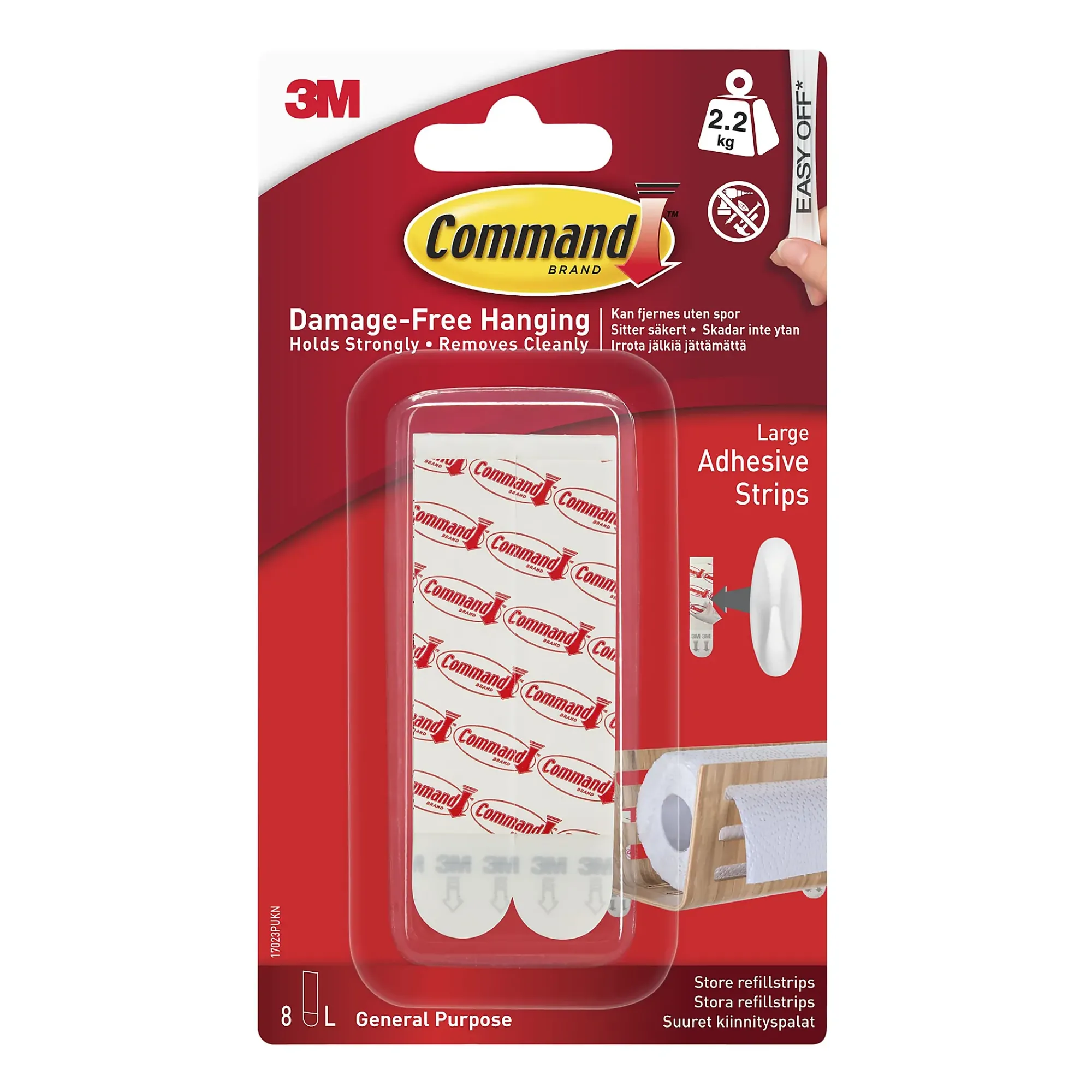 Opphengsstrips refill 44kg 10stk-Command New